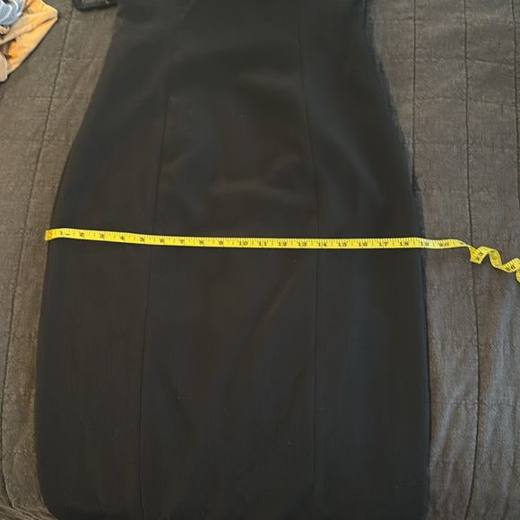 LBV Women's Black Crepe Halter Gown With Silver Hardware Size 4- New W/O Tags! - Picture 12 of 12